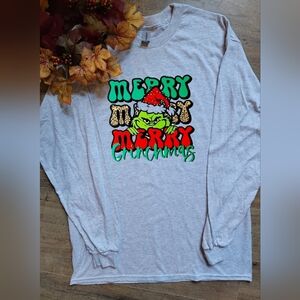 Merry Grinchmas Graphic Long Sleeve Shirt